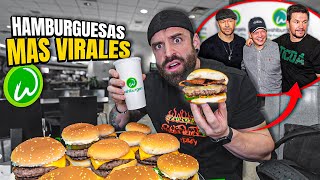 NO CREERÁS LO QUE ME PASÓ PROBANDO las VIRALES HAMBURGUESAS de WAHLBURGERS *esto no es normal*