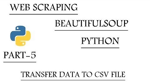 Web Scraping using BeautifulSoup and Python | Part-5 | Indeed | Export Data to CSV