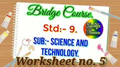 Bridge Course Class 9th Science Day 5 || Setu Abhyas || School Bridge Course