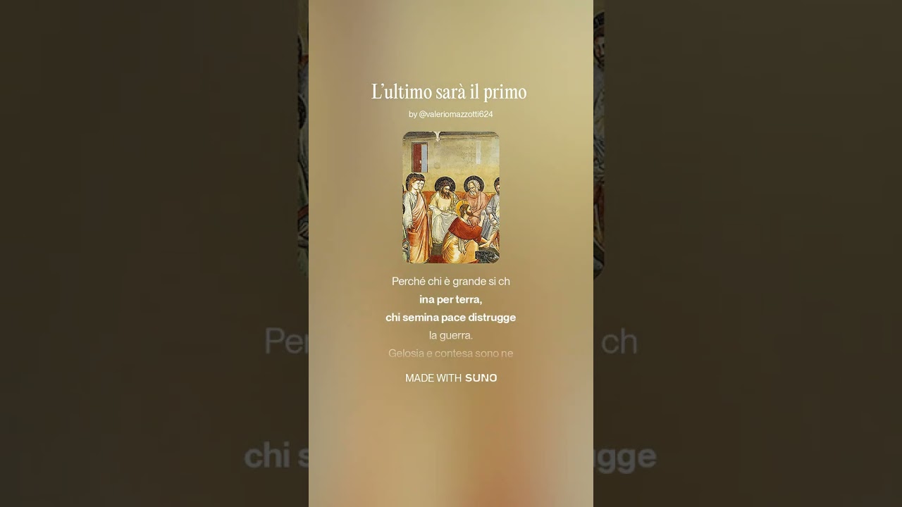 L’ultimo sarà il primo 