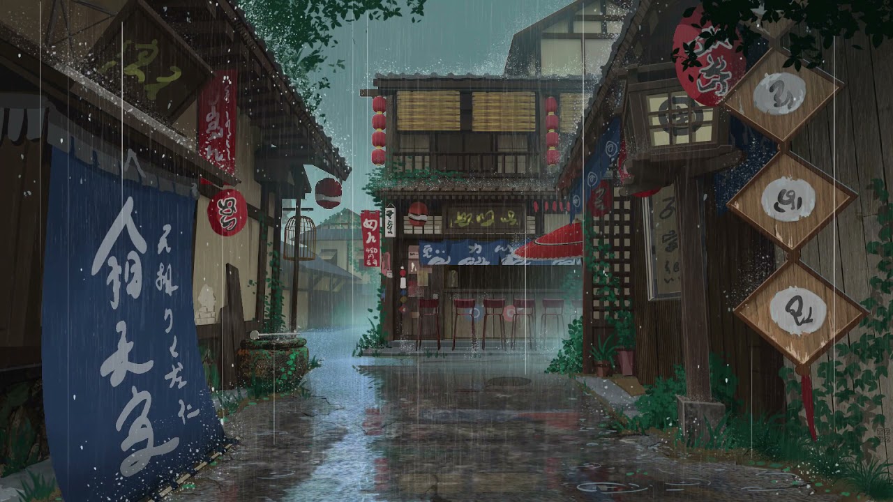 Anime Girl Walking in Rain Hatsune Miku 4K Wallpaper iPhone HD Phone 740i