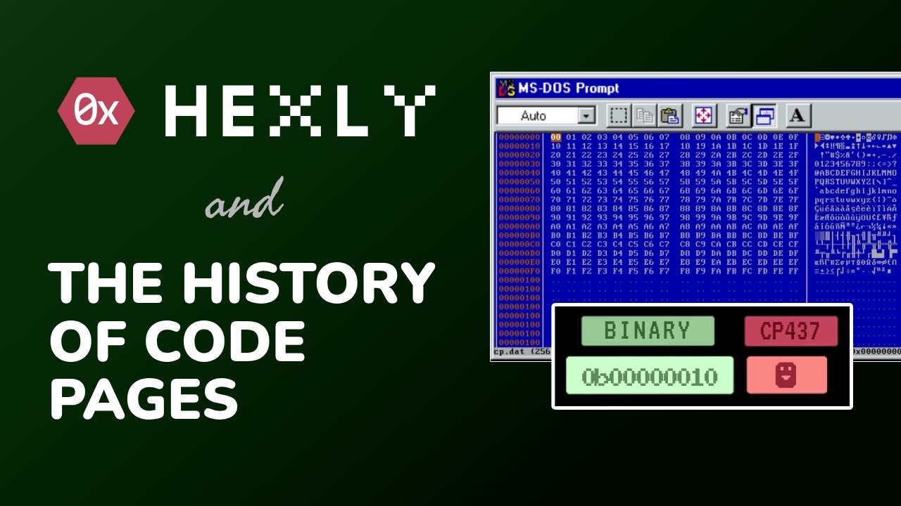 Hexly and the History of Code Pages - YouTube