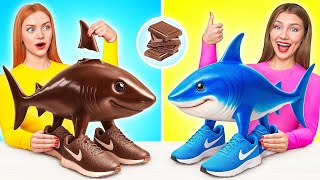 Real Food vs Chocolate Food Challenge | Smart Gadgets vs Hacks by Multi DO Challenge