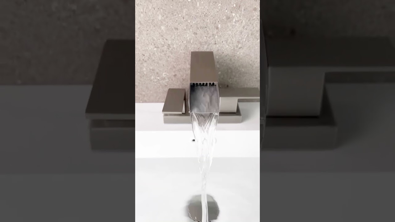 CEINOL Bathroom Faucets for Sink 3 Hole, Brushed Nickel Bathroom Sink Faucet