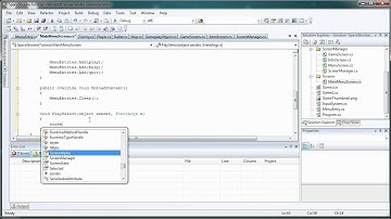 XNA SpaceShooter MainMenu.cs Part 2