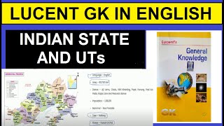 Lucent Indian state and UTs facts and figures | lucent geography in english | lucent gk in english