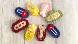 Easy Crochet Hair Pins Cute Girls Hair Clips Crochet Tutorial