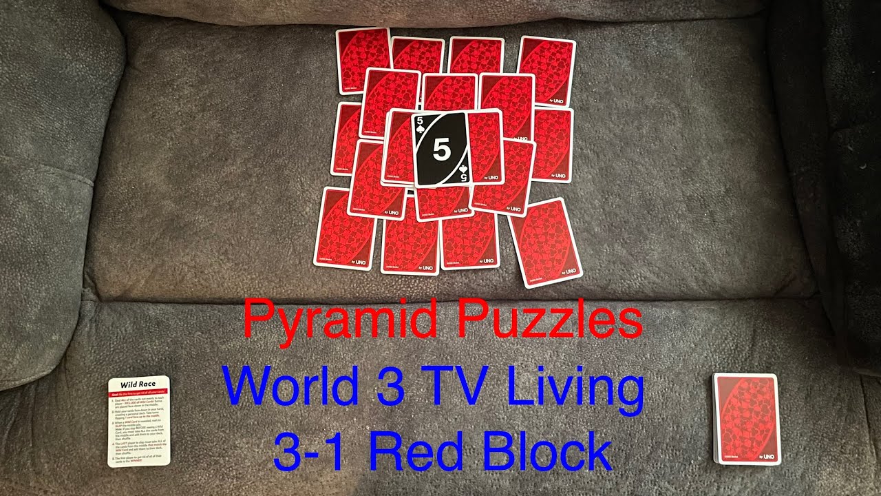 Pyramid Puzzles 3-1: Red Block - YouTube
