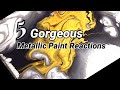 5 gorgeous  unique metallic paint reactions  abstract acrylic painting anyone can do 289