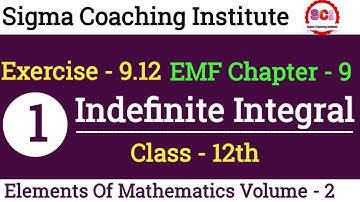 Elements Of Mathematics Class 12 Exercise 9.12 Questions 1, 2   Partial Fraction Integration