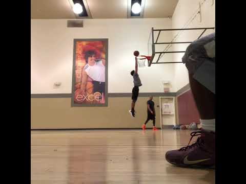 5’11” one step rim grazer dunk - YouTube