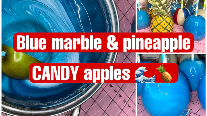 Candy Apples Tutorial - Watch me make marble & PINEAPPLE apples!