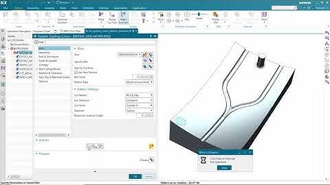 5x Guiding Curve Pattern Preview in NX CAM