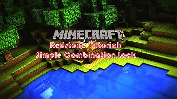 How To Make A Simple Combination Lock With Redstone in Minecraft (Programmable) (1.6.2 Easy Working)
