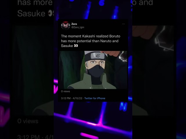 The moment Kakashi realized Boruto has more potential than Naruto and Sasuke class=