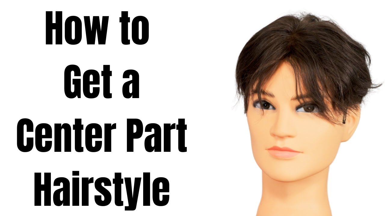How to Get a Center Part Hairstyle - TheSalonGuy - YouTube