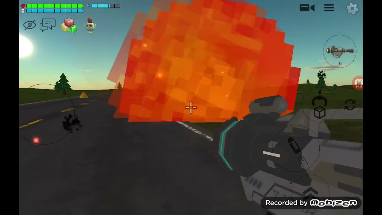 Трюки на автомобилях в chicken gun