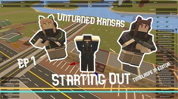 Unturned Editor Nebraska Timelapse Episode 1: Starting the Map and Making Gas Station