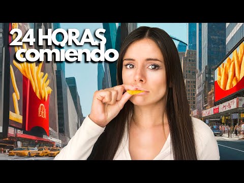 24 HORAS COMIENDO PATATAS FRITAS 🍟 No hacer 😰