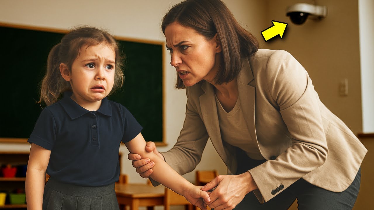 “Papá, la maestra me lastima” – El padre revisa las cámaras y llama a la policía de inmediato