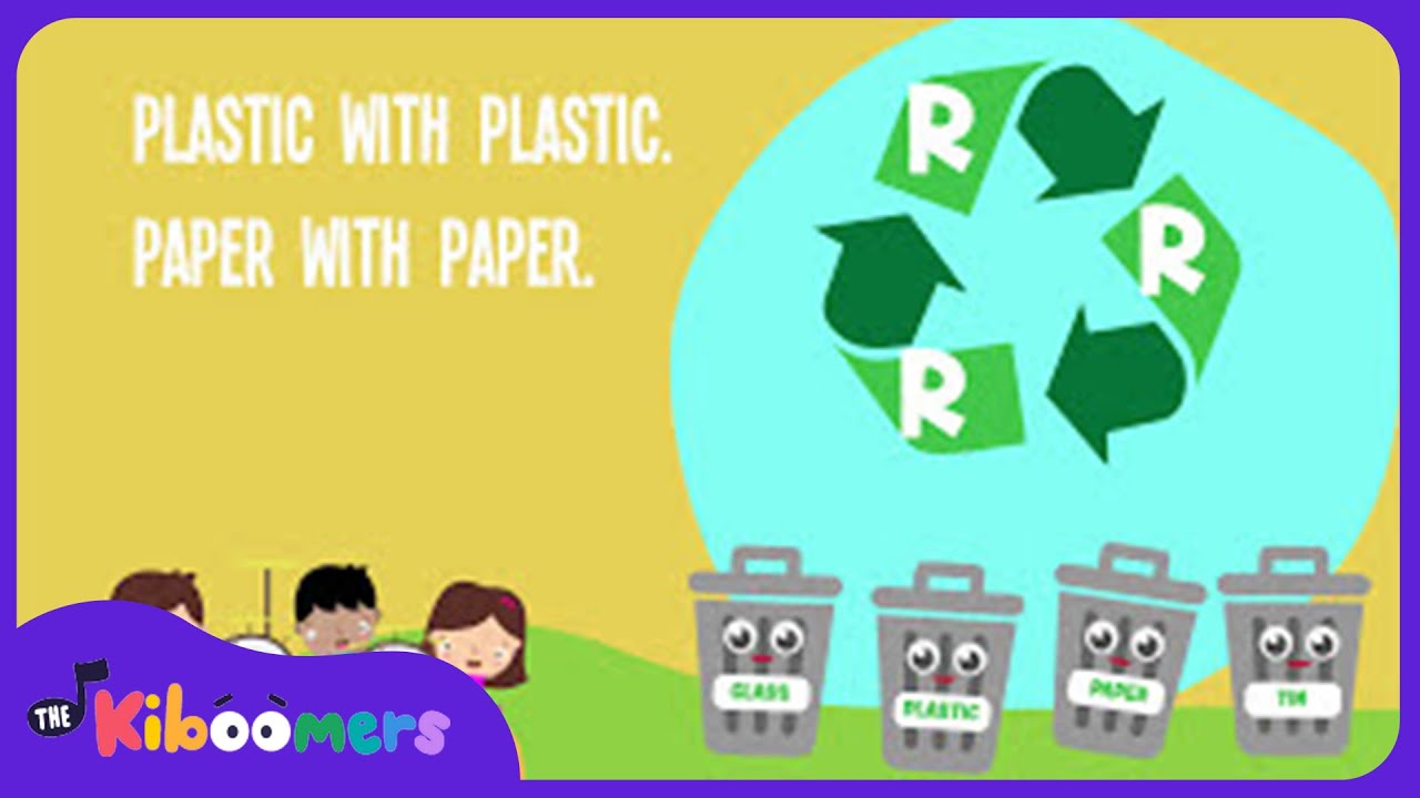 Reduce Reuse Recycle Song for Kids   Earth Day Songs for Children  The Kiboomers