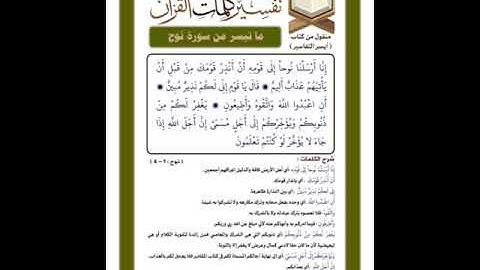 سورة نوح بصوت الشيخ محمد صديق المنشاوي رحمه الله مجود بدون اعلانات