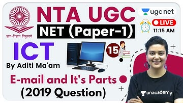 NTA UGC NET 2020 (Paper-1) | ICT by Aditi Ma