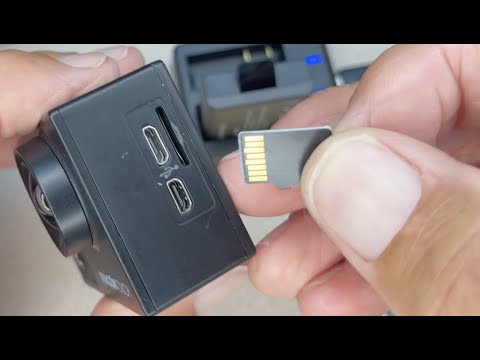 How to insert a microSD card into your 4K DragonTouch Vision 3 Pro Camera