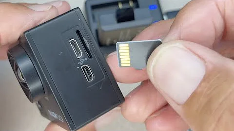 How to insert a microSD card into your 4K DragonTouch Vision 3 Pro Camera