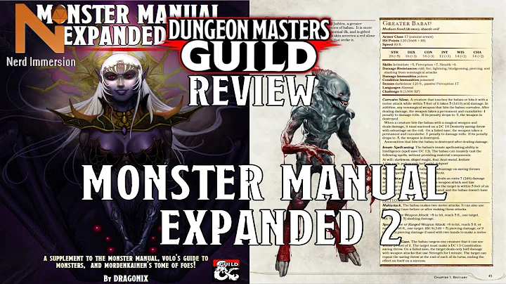 DM's Guild Review: Monster Manual Expanded 2! | Nerd Immersion