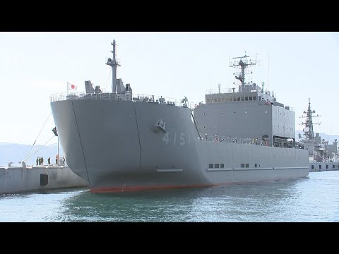 Activation Ceremony for the JSDF Maritime Transport Group: A Joint "Land, Sea, and Air" Unit Head...