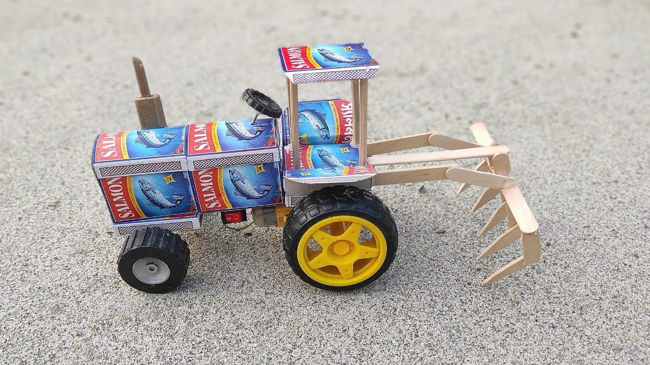 How to make Matchbox Tractor at Home | Diy Mini Tractor | Mini Tractor ...