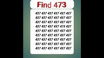 GENIUS spot hidden numbers with 2 seconds #subscribe like and share #viralshort #puzzle #yourvision