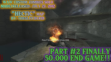 WAW Custom Zombies Solo▐ "Hectic" Map Part #2 Finally