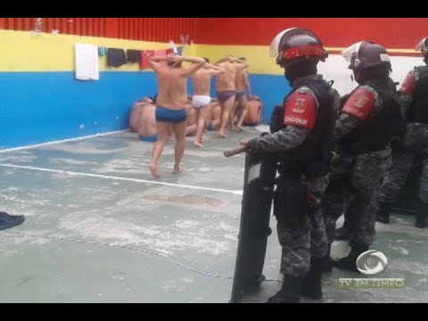 Polícia faz revista no presídio de Itacoatiara - Am