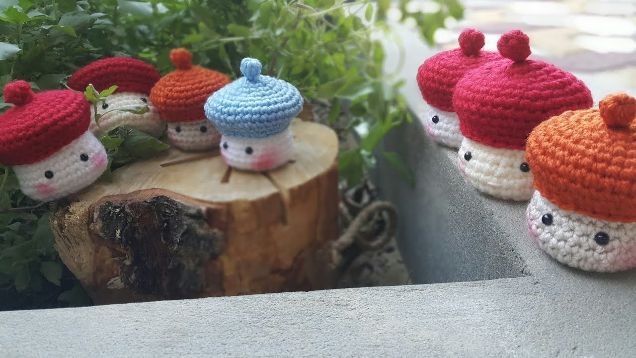 كروشيه علبة الفطر السعيد crochet mushroom box أعمال يدوية مشروم شكل كروشيه علبة الفطر السعيد crochet mushroom box أعمال يدوية مشروم شكل