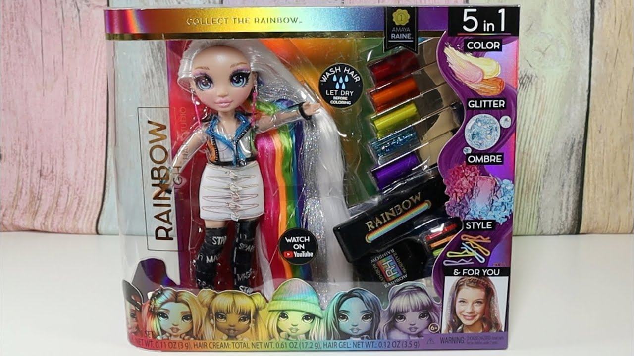 Rainbow High Hair Studio 5 in 1 Playset & Amaya Raine exclusive