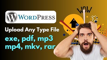 Upload exe pdf rar mp3 mp4 file in WordPress Website | Tamim Mahmud