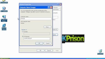 how to change computer name in windows xp