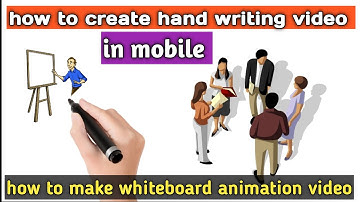 How to create hand drawing video in mobile | make whiteboard animation video