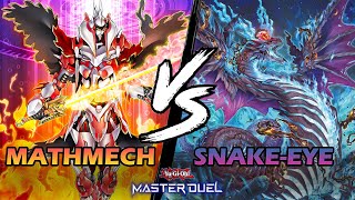 MATHMECH DESTROYING SNAKE-EYE IN YUGIOH MASTER DUEL