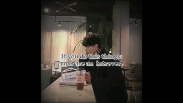 If you do this things🌼.You are an introvert| #aesthetic #viral #introvert #relatable #shorts