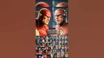 The Flash Character Selection in Mk vs Dc Universe , Injustice 1 and Injustice 2 #mortalkombat