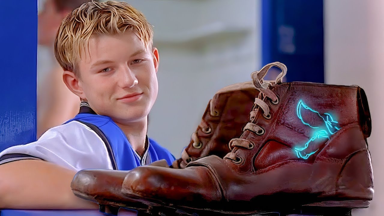 A bullied boy finds magical shoes that transform him into a legendary hero