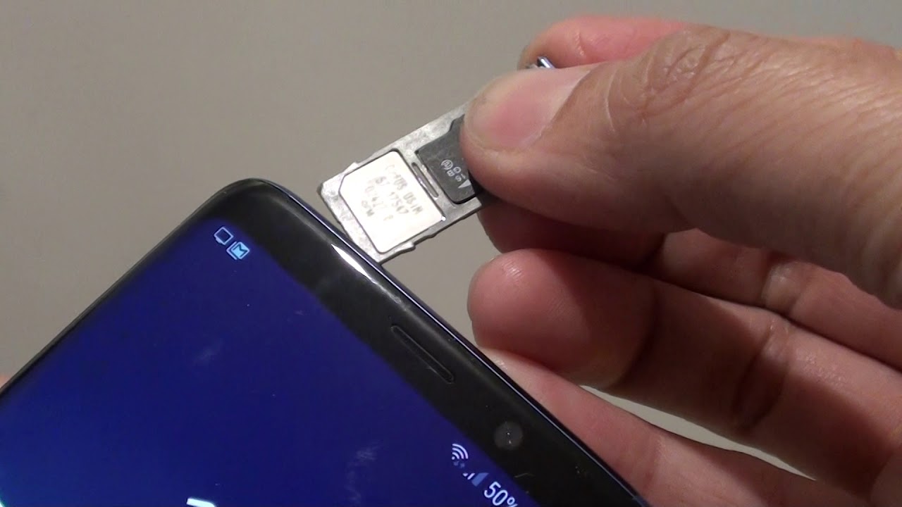 Samsung Galaxy S9 Plus: How to Insert / Remove SD Card -