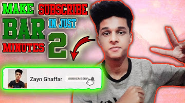 How To Make Subscribe Bell Intro Animation Inn Android || Only 2 Minutes