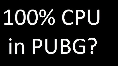 100% CPU in PUBG? fixed.