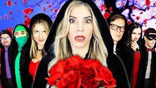 Giant VAMPIRE Ceremony at Hacker Mansion  Spending 24 Hours Facing Biggest Fears Vs Rebecca Zamolo