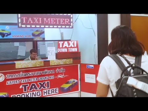 วิธีใช้บริการรถ Taxi จากสนามบินเชียงใหม่ เข้าไปในเมือง