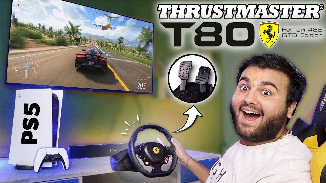 VROOOMM*💨- Thrustmaster T80 Ferrari 488 GTB Racing Wheel🔥 